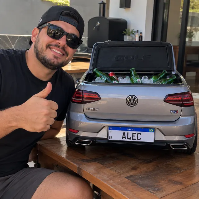 Foto enviada por Alec Ribeiro do GelaCar personalizado